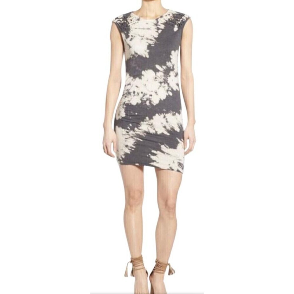 PAM & GELA  Tie Dye Knotted Sleeve Dress Size L
